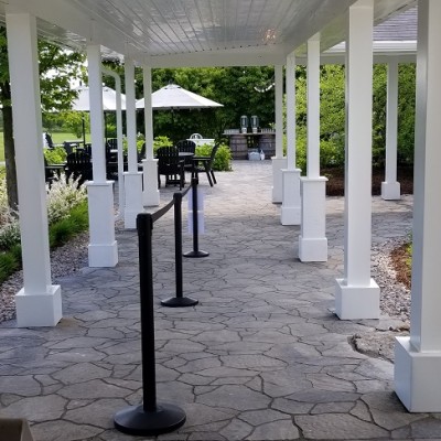 Covered Walkway from Tent to Bar & Washrooms
